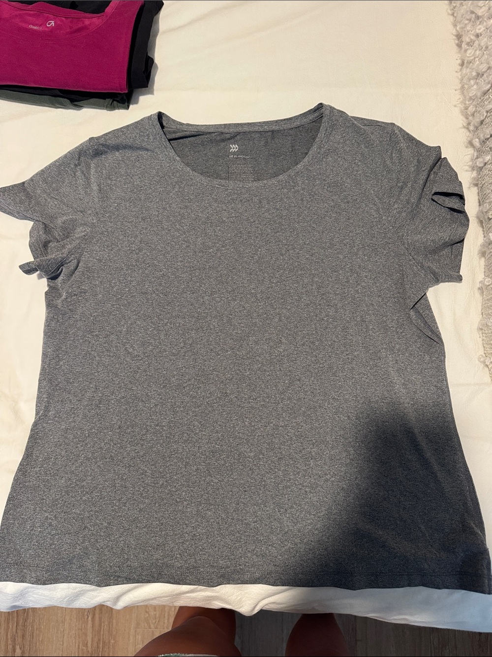 all in motion Women's Gray Short-Sleeve Active Tee